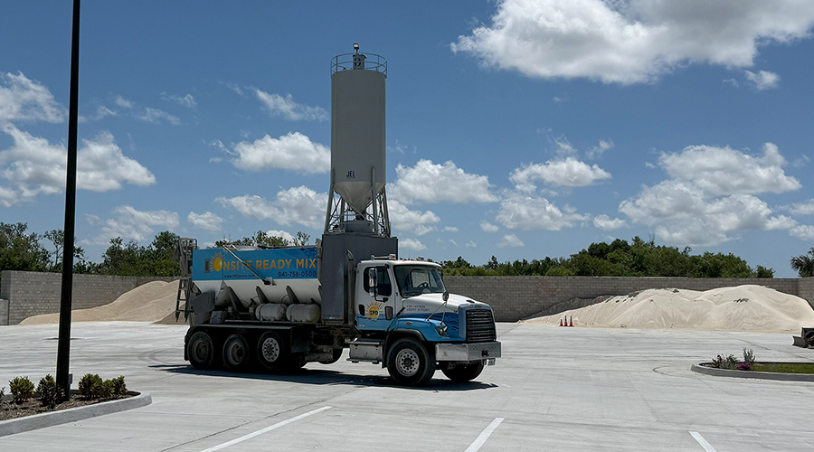 Volumetric Mixer Truck at Concrete Truck Depot