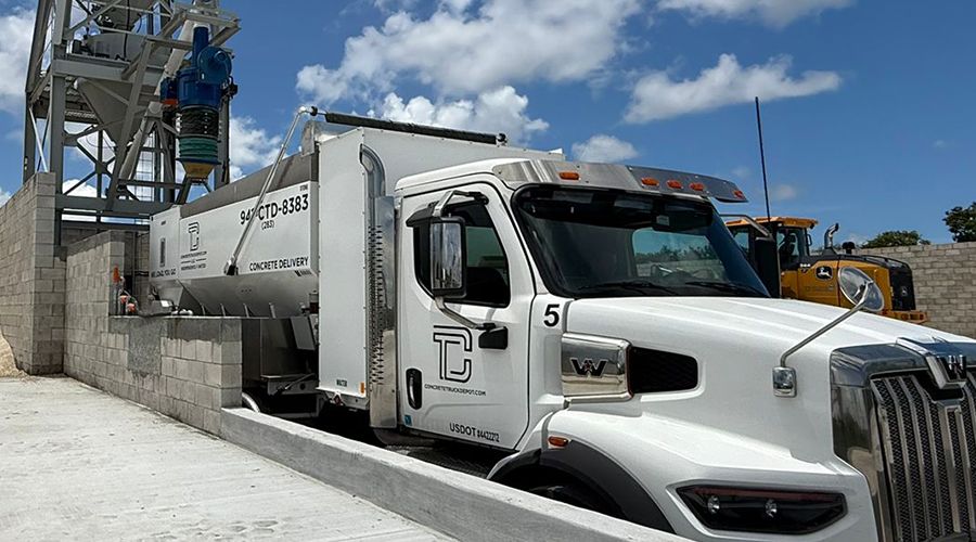 Concrete Truck Depot Silo Yard